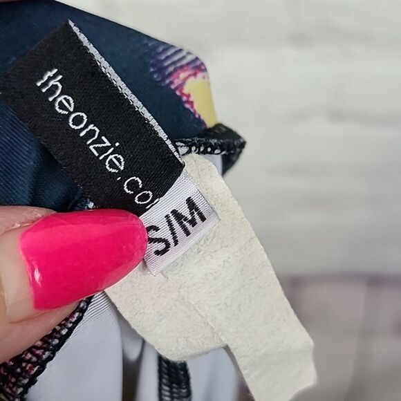 Soma S/M Onzie Hot Yoga Flow Mid Rise Legging Stormy Night Activewear Fitness - Picture 6 of 7